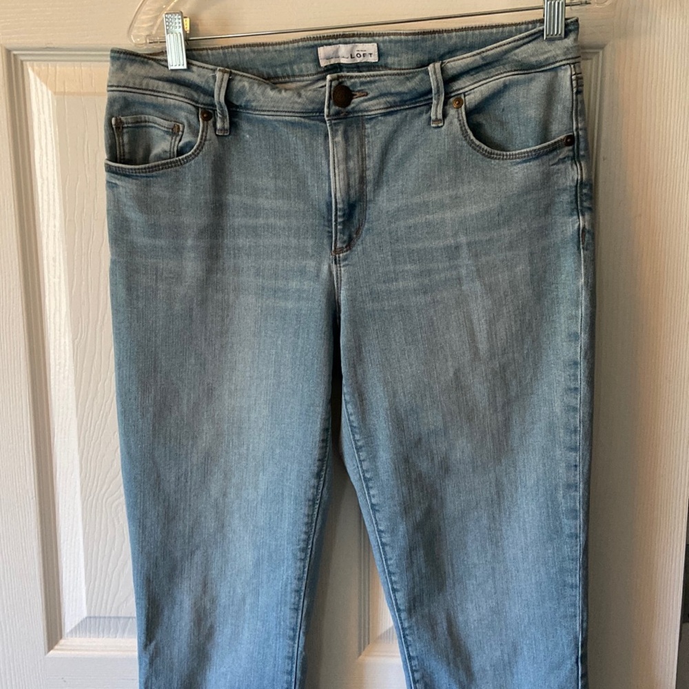 Loft curvy skinny light denim jean